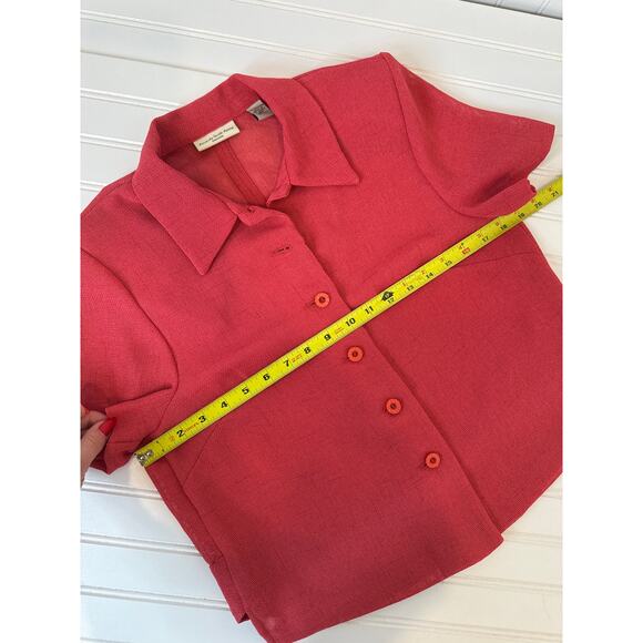 Amanda Smith Petite Red Sleeveless Midi Dress & Short Sleeve Cardigan Set Sze 8 - Picture 9 of 11